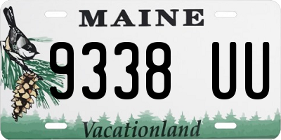 ME license plate 9338UU