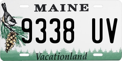 ME license plate 9338UV