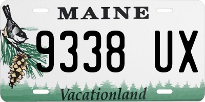 ME license plate 9338UX