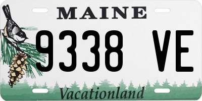 ME license plate 9338VE