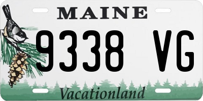 ME license plate 9338VG