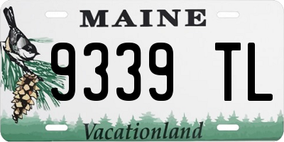 ME license plate 9339TL