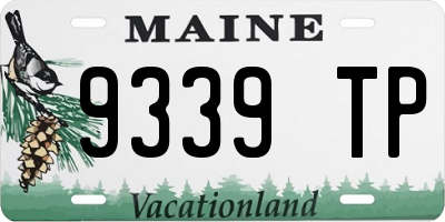 ME license plate 9339TP