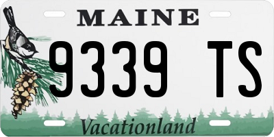 ME license plate 9339TS