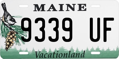 ME license plate 9339UF