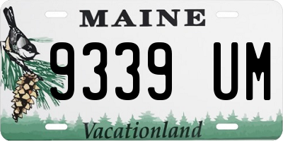 ME license plate 9339UM