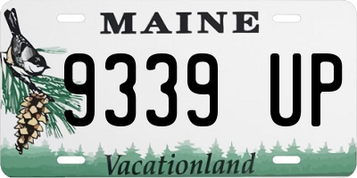 ME license plate 9339UP