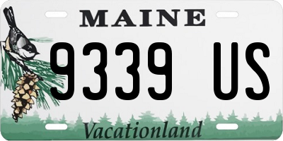 ME license plate 9339US
