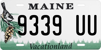 ME license plate 9339UU