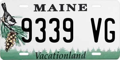 ME license plate 9339VG