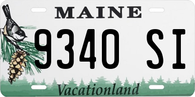 ME license plate 9340SI