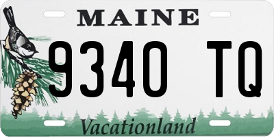 ME license plate 9340TQ