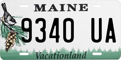 ME license plate 9340UA