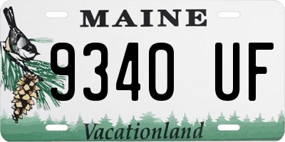 ME license plate 9340UF
