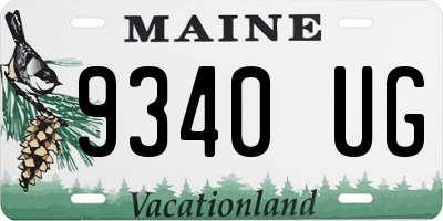ME license plate 9340UG