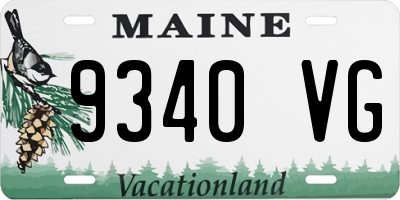 ME license plate 9340VG