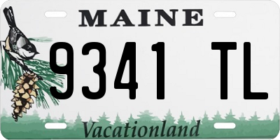 ME license plate 9341TL