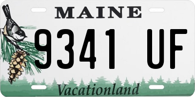 ME license plate 9341UF