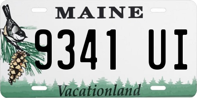 ME license plate 9341UI