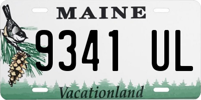 ME license plate 9341UL