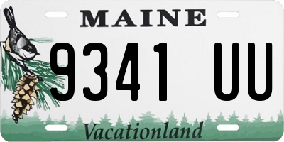 ME license plate 9341UU