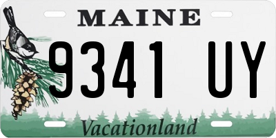 ME license plate 9341UY