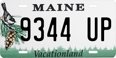 ME license plate 9344UP