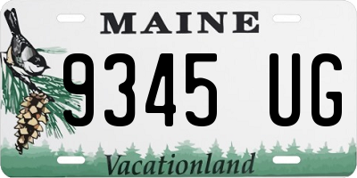 ME license plate 9345UG