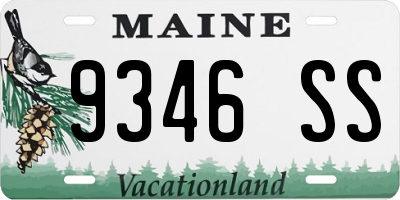 ME license plate 9346SS