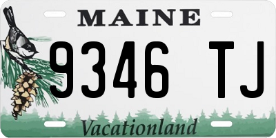 ME license plate 9346TJ