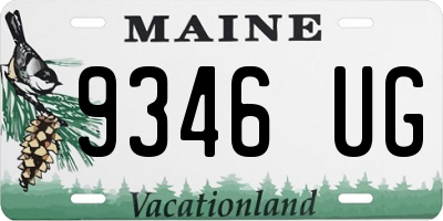 ME license plate 9346UG