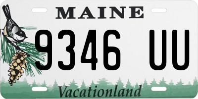 ME license plate 9346UU