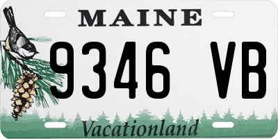 ME license plate 9346VB