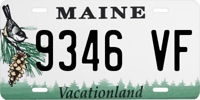 ME license plate 9346VF