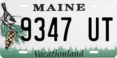 ME license plate 9347UT