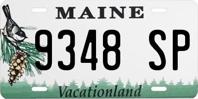 ME license plate 9348SP