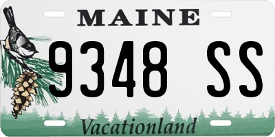 ME license plate 9348SS