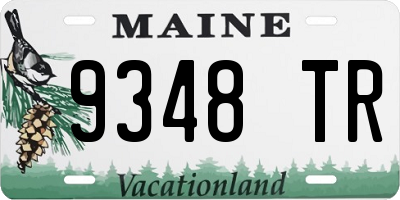 ME license plate 9348TR