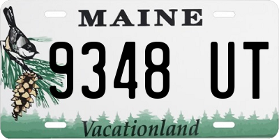 ME license plate 9348UT