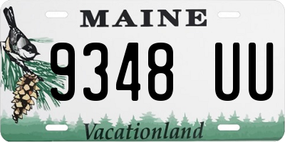 ME license plate 9348UU