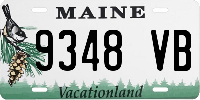 ME license plate 9348VB