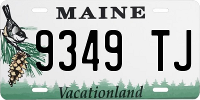 ME license plate 9349TJ