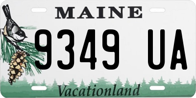ME license plate 9349UA