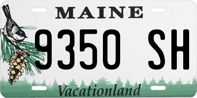ME license plate 9350SH