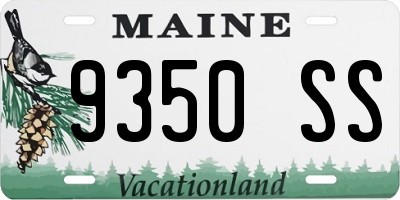 ME license plate 9350SS