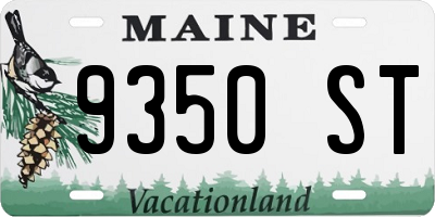 ME license plate 9350ST
