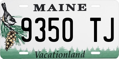 ME license plate 9350TJ