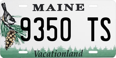 ME license plate 9350TS