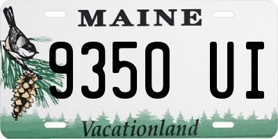 ME license plate 9350UI