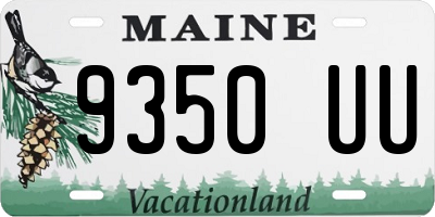 ME license plate 9350UU